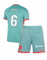 Atletico Madrid Koke #6 Bortedraktsett Barn 2024-25 Korte ermer (+ bukser)